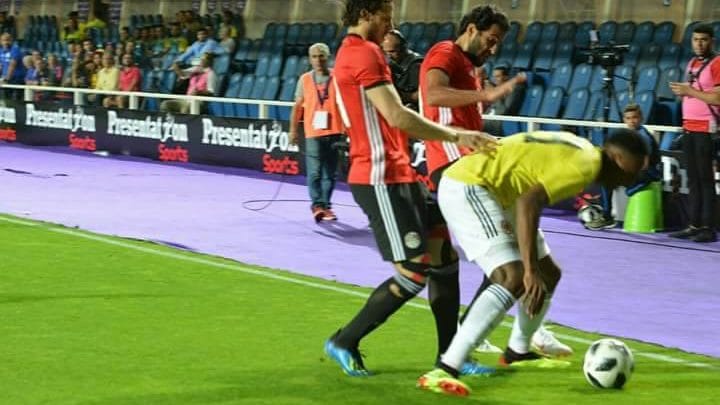 فيديو : مصر تتعادل مع كولومبيا