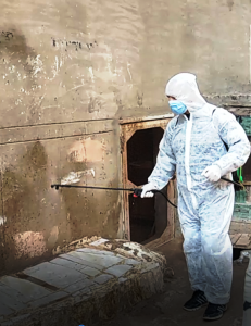 تعقيم منزل محمد صلاح