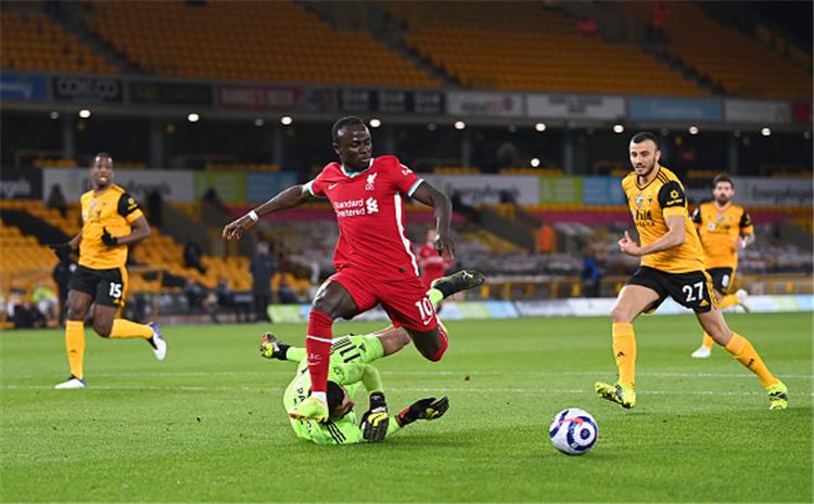 ليفربول يتقدم بهدف جوتا أمام وولفرهامبتون فى الشوط الأول (فيديو)