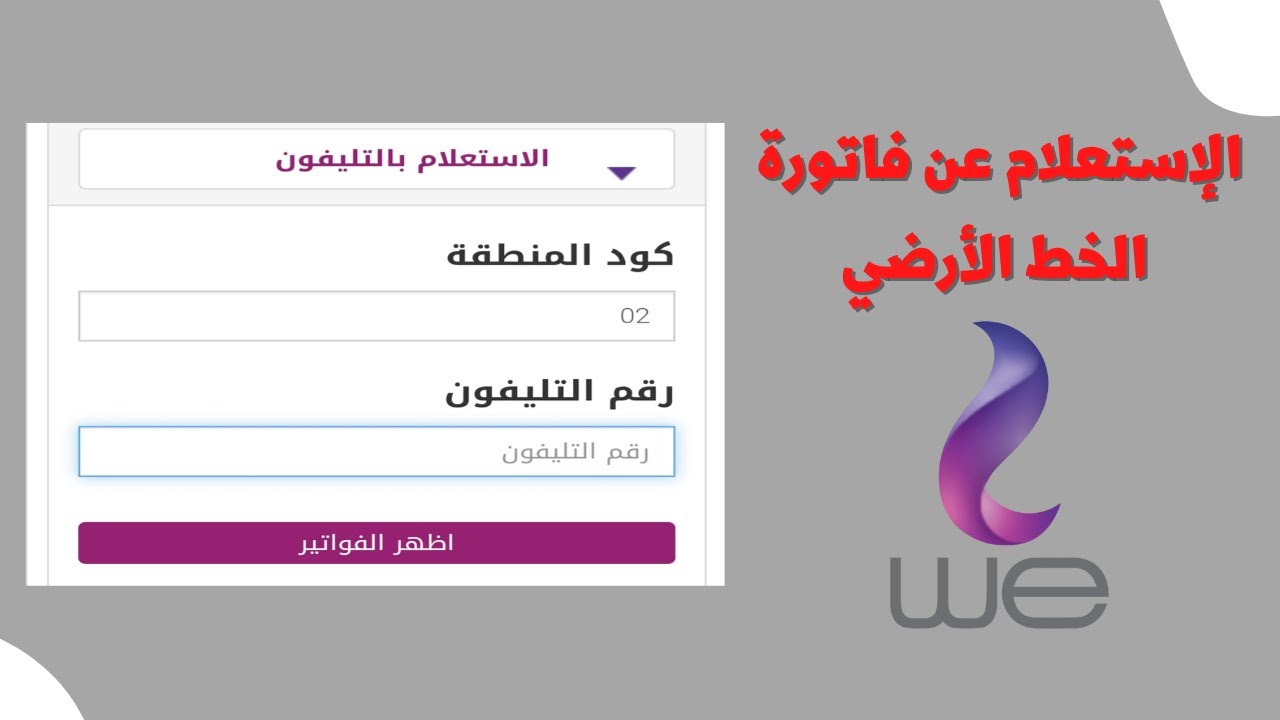 رابط الاستعلام عن فاتورة الأرضي يناير 2025 عبر الشركة المصرية بخطوات بسيطة عبر te.eg