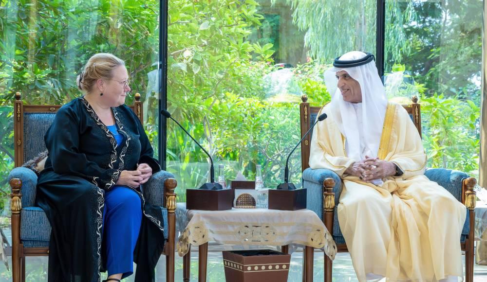 سعود بن صقر يستقبل سفيرة فنلندا ويبحثان تعزيز العلاقات