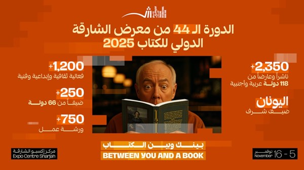 انطلاق فعاليات الدورة الـ 44 من «معرض الشارقة الدولي للكتاب» غداً