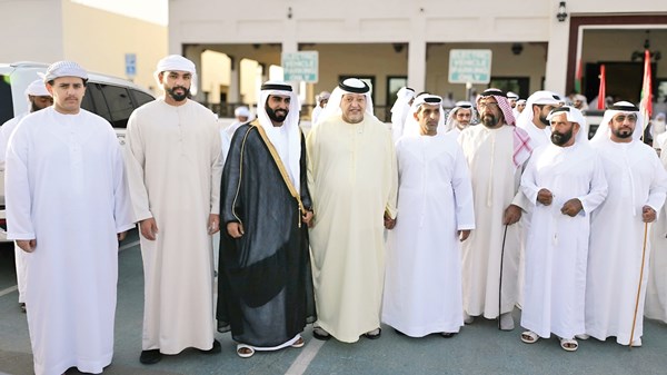 سعيد بن طحنون يحضر أفراح المنصوري بالعين