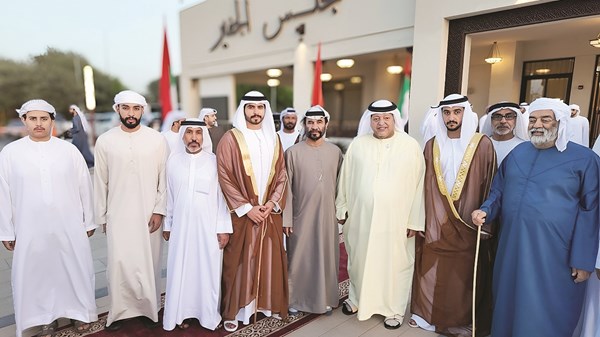 سعيد بن طحنون وخليفة بن طحنون يحضران أفراح الظاهري بالعين