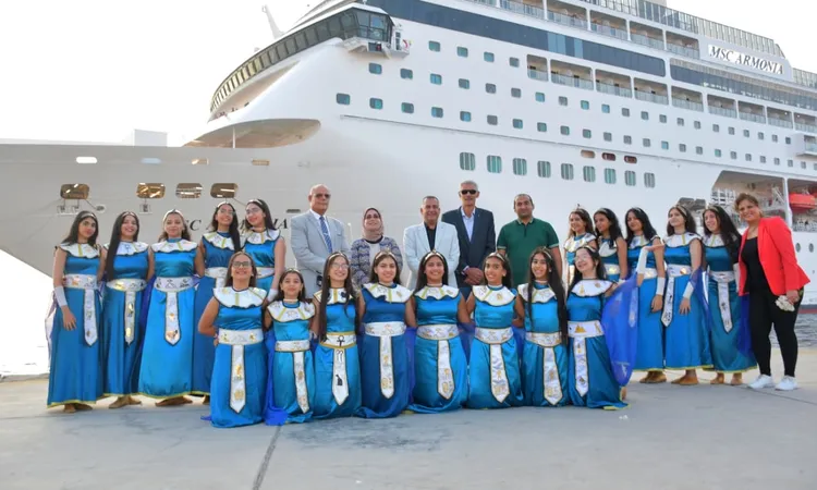 ميناء بورسعيد السياحي يستقبل السفينة السياحية «MSC Armonia» وعلى متنها 2700 سائح