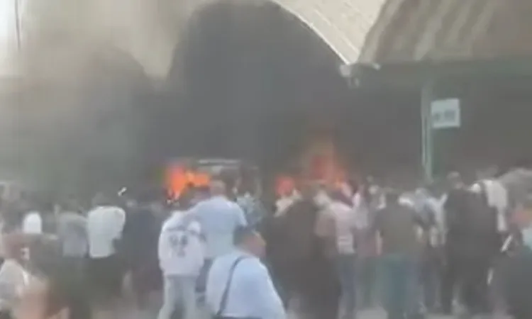 تفحم “ميكروباص” بالموقف الجديد في الإسكندرية