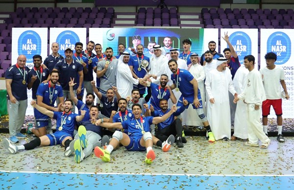 النصر بطل كأس الاتحاد للطائرة