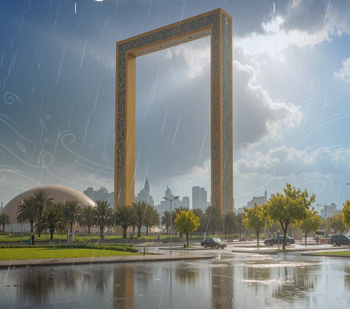 ستاد الاهلي : تعرف إلى إرشادات السلامة لبلدية دبي خلال الأمطار والرياح