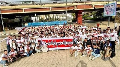 جماهير الزمالك تتوافد على ستاد القاهرة من مختلف المحافظات لمؤازرة الفريق أمام شباب بلوزداد في الكونفدرالية