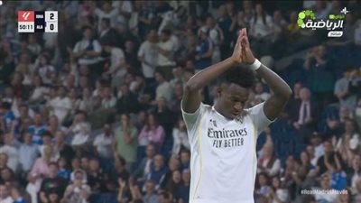 الريال ضد ألافيس.. فينيسيوس جونيور يسجل الهدف الثاني لـ ريال مدريد في مرمى ألافيس بالدوري الإسباني