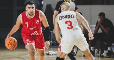 رجال سلة الأهلى يفوزون على فيلا دى داكار السنغالى 76 – 72 فى تصفيات «BAL»