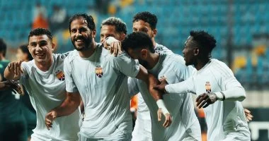 الجونة يتقدم على حرس الحدود في الشوط الأول 1-0 بهدف عبد الله السعيد