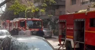 إصابة شخصين إثر حريق داخل شقة سكنية فى أوسيم
