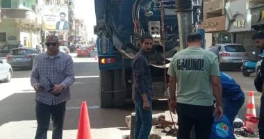 مياه القناة تُصلح هبوطًا أرضيًا بخط صرف صحي في الإسماعيلية.. اعرف التفاصيل