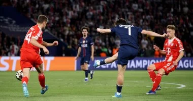 بي اس جي ضد البايرن.. شوط أول ناري ينتهي بتقدم باريس 3-2 “فيديو”