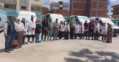 الكشف على 1082 مواطنًا بقافلة طبية مجانية فى قرية بدران بالإسماعيلية