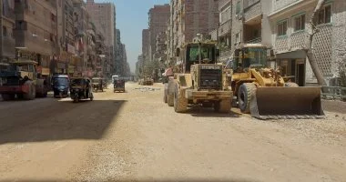 محافظة الجيزة تعلن بدء تطوير ورصف طريق ناهيا فى بولاق الدكرور