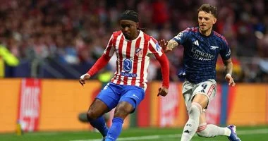 أتلتيكو مدريد ضد أرسنال.. الجانرز يتفوق بهدف جيوكيريس بالشوط الأول (فيديو)
