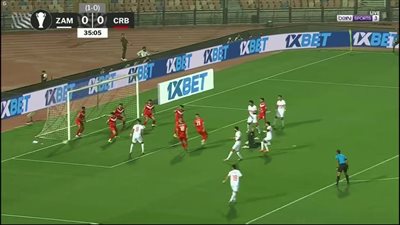 الزمالك ضد بلوزداد.. ملخص اهداف ونتيجة مباراة الزمالك وشباب بلوزداد في الكونفدرالية الأفريقية بعد مرور 40 دقيقة