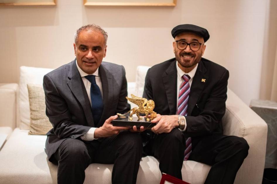 جمال السويدي يُتوَّج بجائزة «الأسد الذهبي»