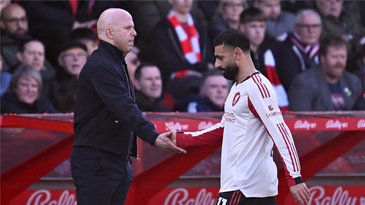 رد سلوت الأول على تصريحات محمد صلاح قبل لقاء برينتفورد