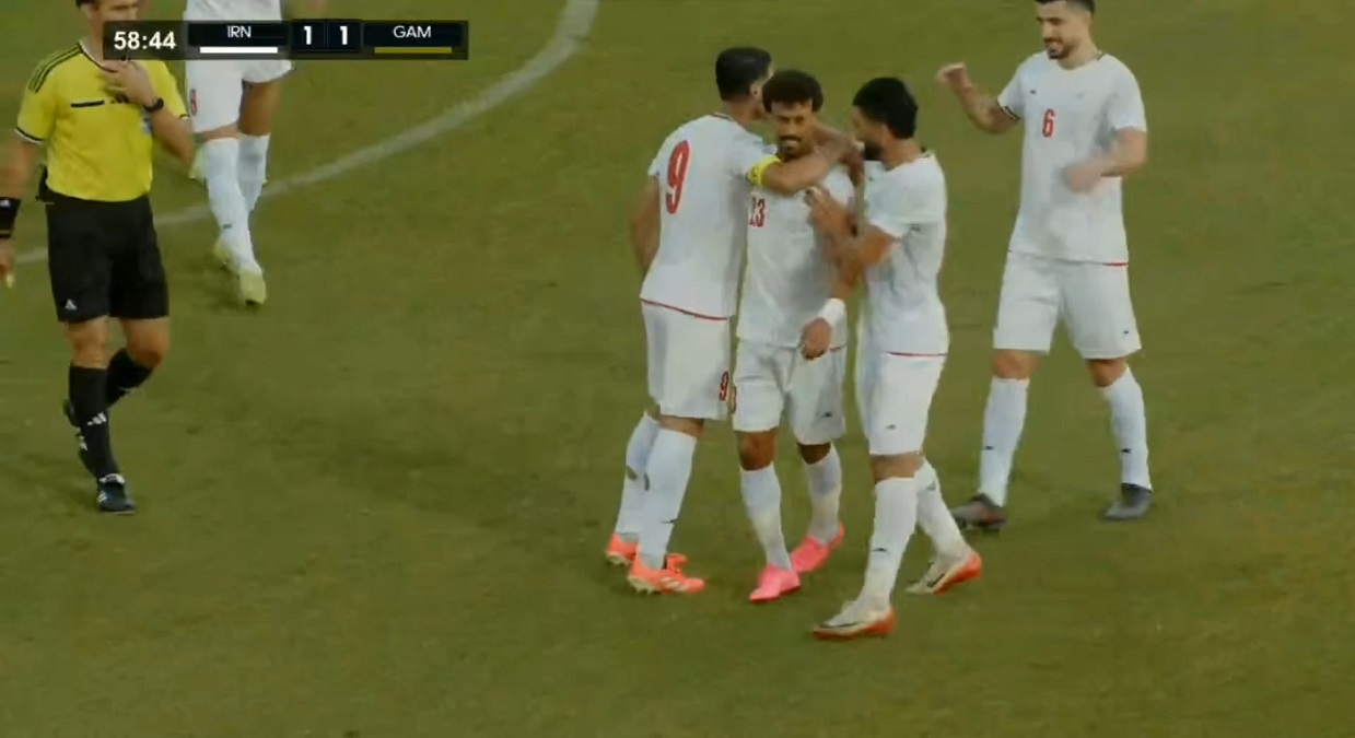 نتيجة المباراة الودية بين إيران وجامبيا: 3-1 لصالح إيران