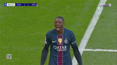 عثمان ديمبلي يعادل النتيجة لباريس سان جيرمان أمام آرسنال في نهائي دوري الأبطال