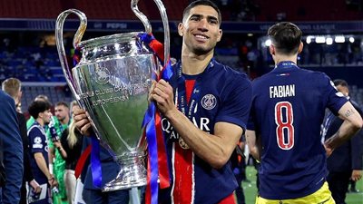 أشرف حكيمي يتصدر لاعبي العرب بحصد 3 ألقاب في دوري أبطال أوروبا