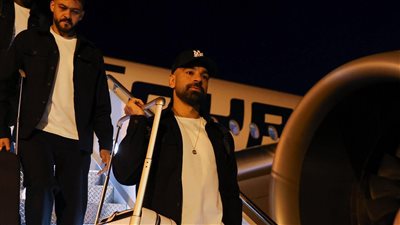 وصول منتخب مصر إلى أمريكا بعد رحلة طيران دامت 12 ساعة استعداداً لمونديال كأس العالم صور