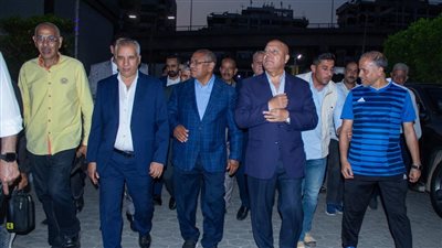 كامل الوزير يزور نادي السكة الحديد في استقبال من سيد عيسى