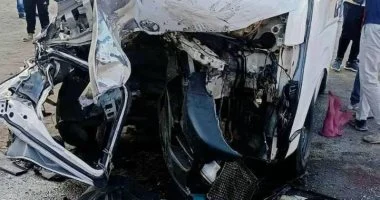 9 مصابين في حادث انقلاب ميكروباص بمدينة قنا
