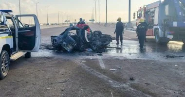 إخماد حريق مركبة خاصة ببولاق أبو العلا بنجاح