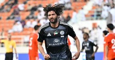النني يقود خطط الجزيرة لتحقيق الفوز على الوصل في دوري الإمارات
