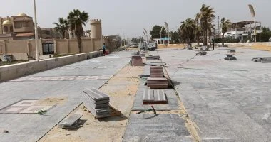 تجديد كورنيش بورسعيد وساحة المطاعم استعداداً للموسم الصيفي مع عرض صور