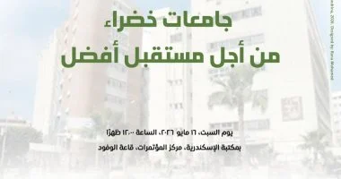 السبت.. ختام مشروع جامعات خضراء من أجل مستقبل أفضل بمكتبة الإسكندرية