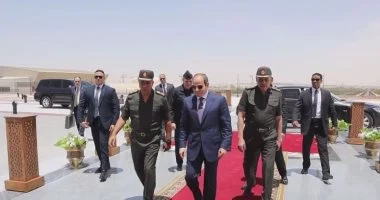 الرئيس السيسي يزور مقر القيادة الاستراتيجية بالعاصمة الإدارية الجديدة