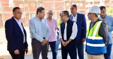 محافظ المنوفية يتابع تطورات مشروع مستشفى الشهداء الجديد وأعمال الإنشاءات الجارية