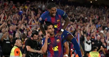 برشلونة يهزم ريال مدريد بهدفين ويتوج بطلاً للدوري الإسباني رسمياً – شاهد الفيديو