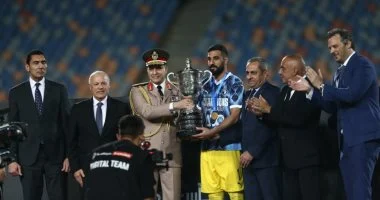 وزير الشباب والرياضة يشارك في حفل تتويج بيراميدز بطلاً لكأس مصر