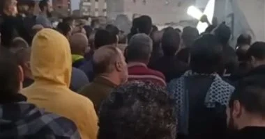 تشييع جثامين ثلاثة أطفال وسيدة دهسهم مركبة ربع نقل أثناء عبورهم في قليوب