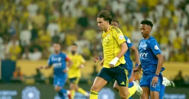 سيماكان يسجل هدف التقدم للنصر ضد الهلال في مباراة قمة الدوري السعودي – فيديو