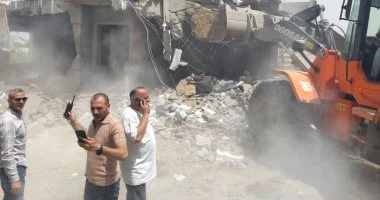 حملة مكبرة لإزالة 3 تعديات في منشأة القناطر بالجيزة