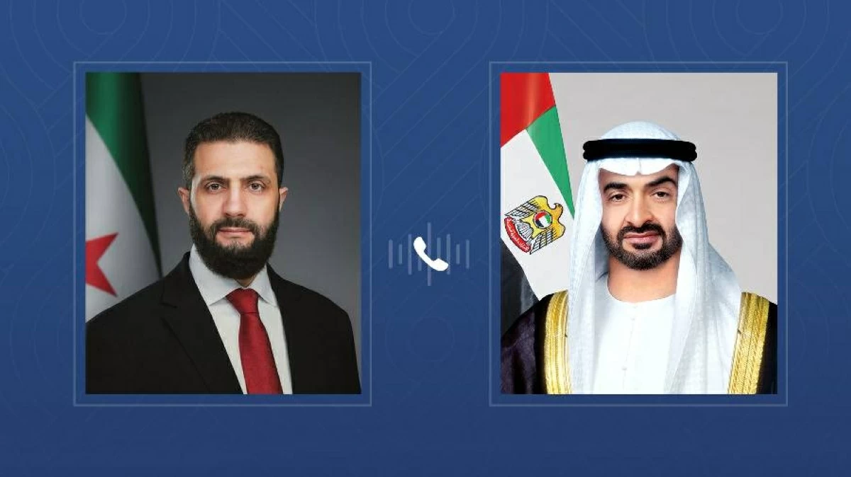 محمد بن زايد والرئيس السوري يجرون اتصالاً هاتفياً لمناقشة مستجدات المنطقة