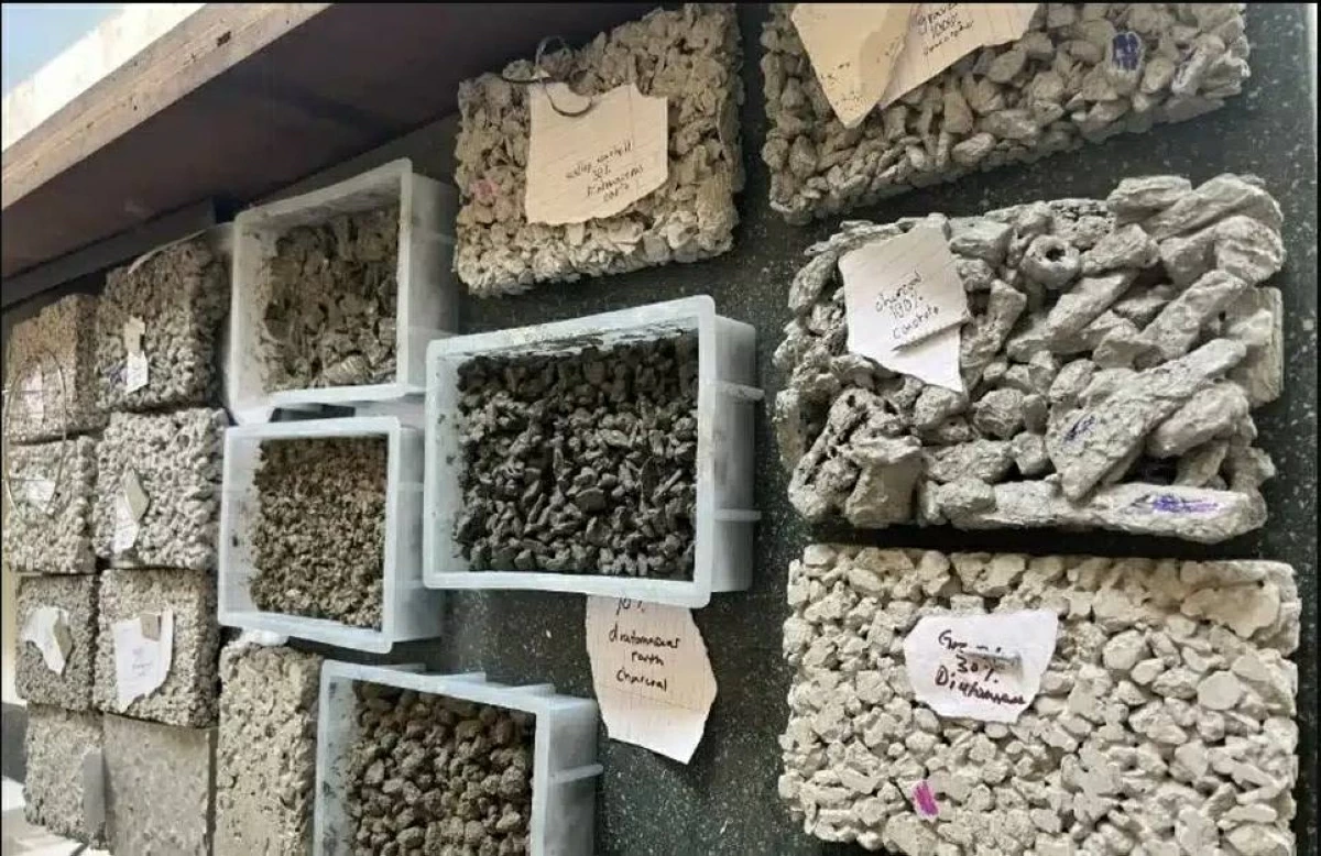 طالب في المرحلة الابتدائية يبتكر خرسانة لتجميع مياه الأمطار