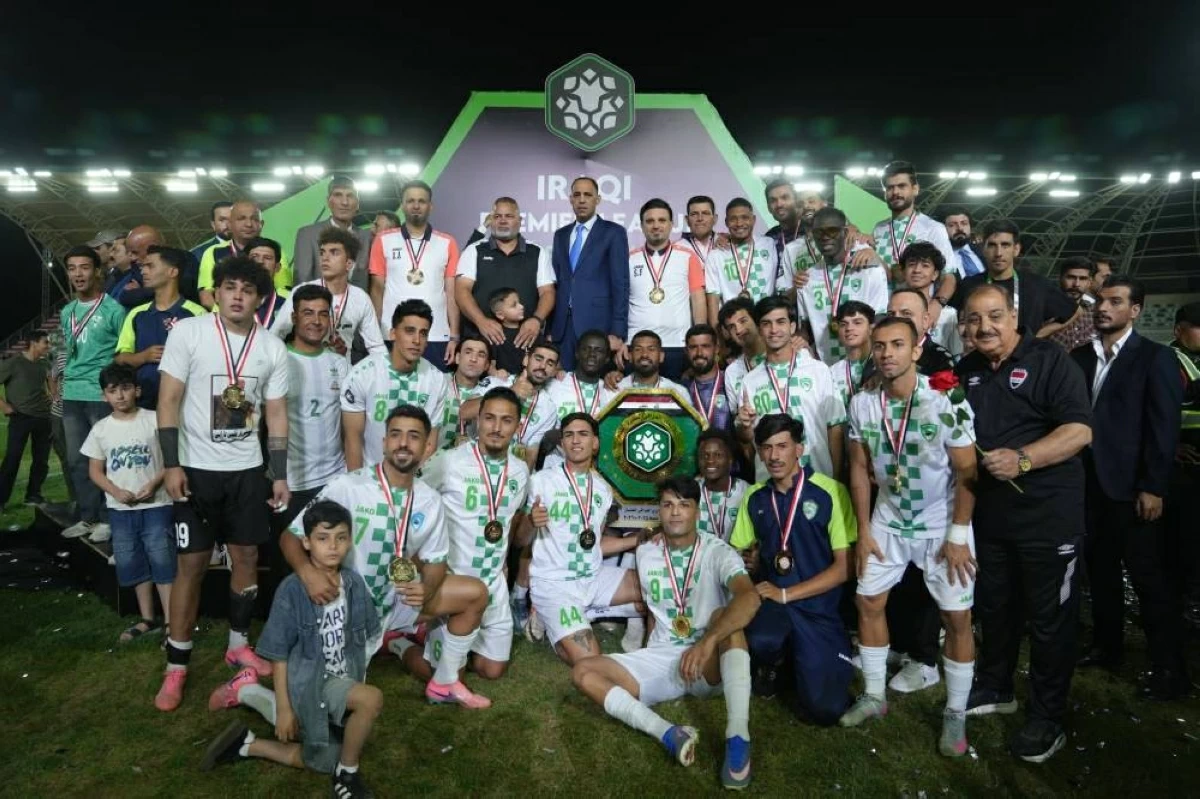 الجولان يتوج بلقب الدوري العراقي الممتاز لكرة القدم