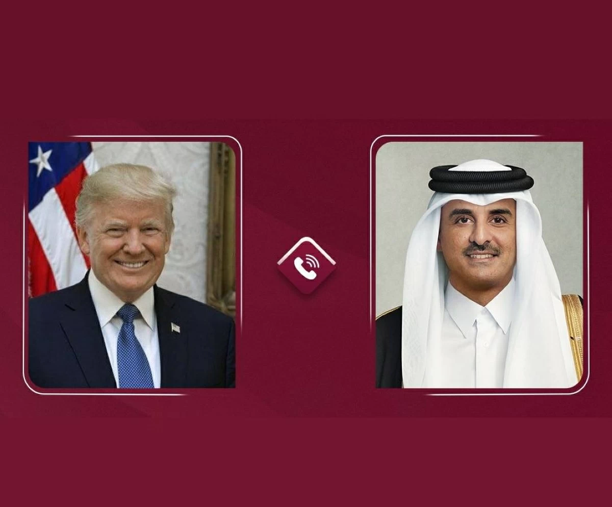 أمير قطر يتحدث مع ترامب ويؤكد أهمية الحلول الدبلوماسية