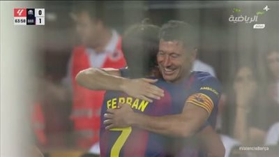 ملخص ونتيجة مباراة برشلونة وفالنسيا في الدوري الإسباني بعد 70 دقيقة