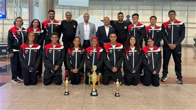 استقبال منتخب مصر للمياه المفتوحة بعد التتويج الإفريقي