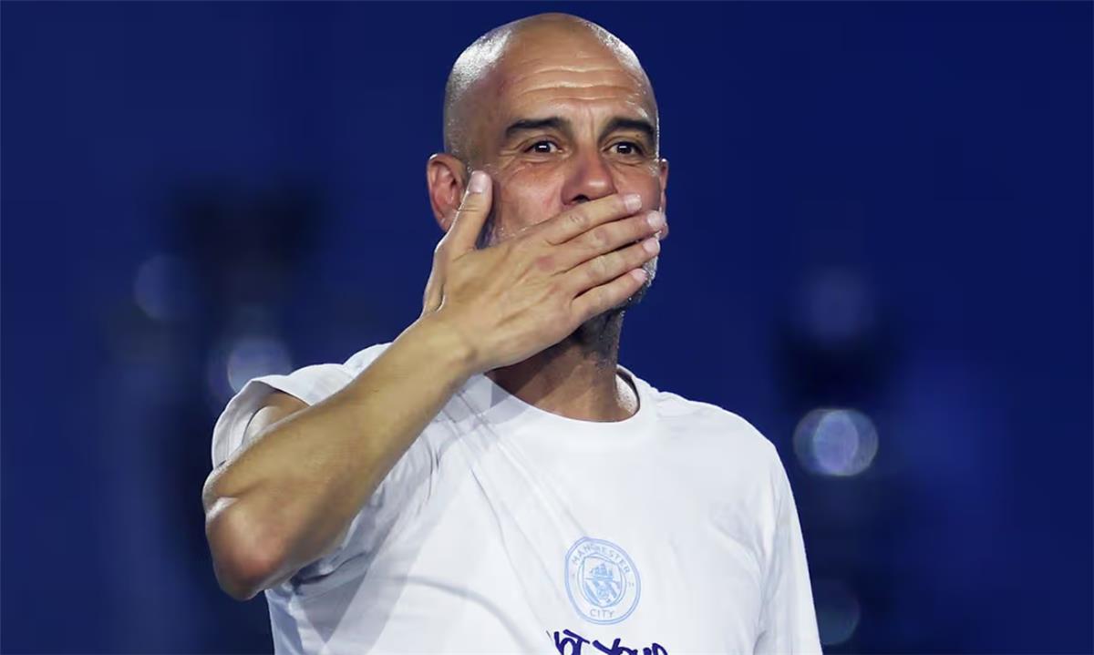 جوارديولا يرد على عرض بيكهام للم الشمل مع ميسي في إنتر ميامي
