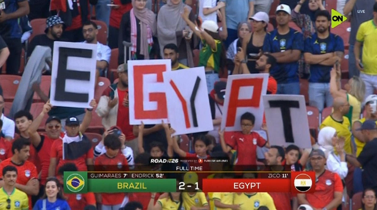 ملخص مباراة مصر والبرازيل (1-2) مباراة ودية
